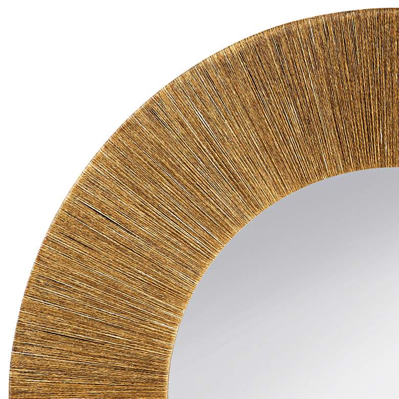 Image 2 Lopez Natural Brown Rope 44" Oversized Round Wall Mirror more views