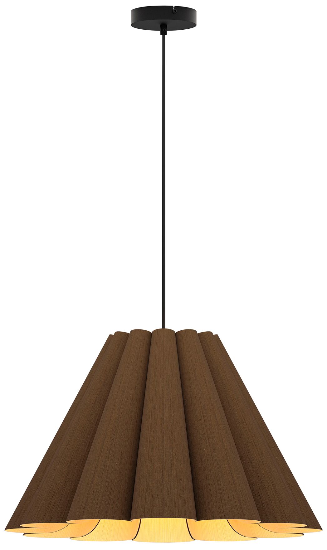 Lora 22.8" Wide Ebony Pendant