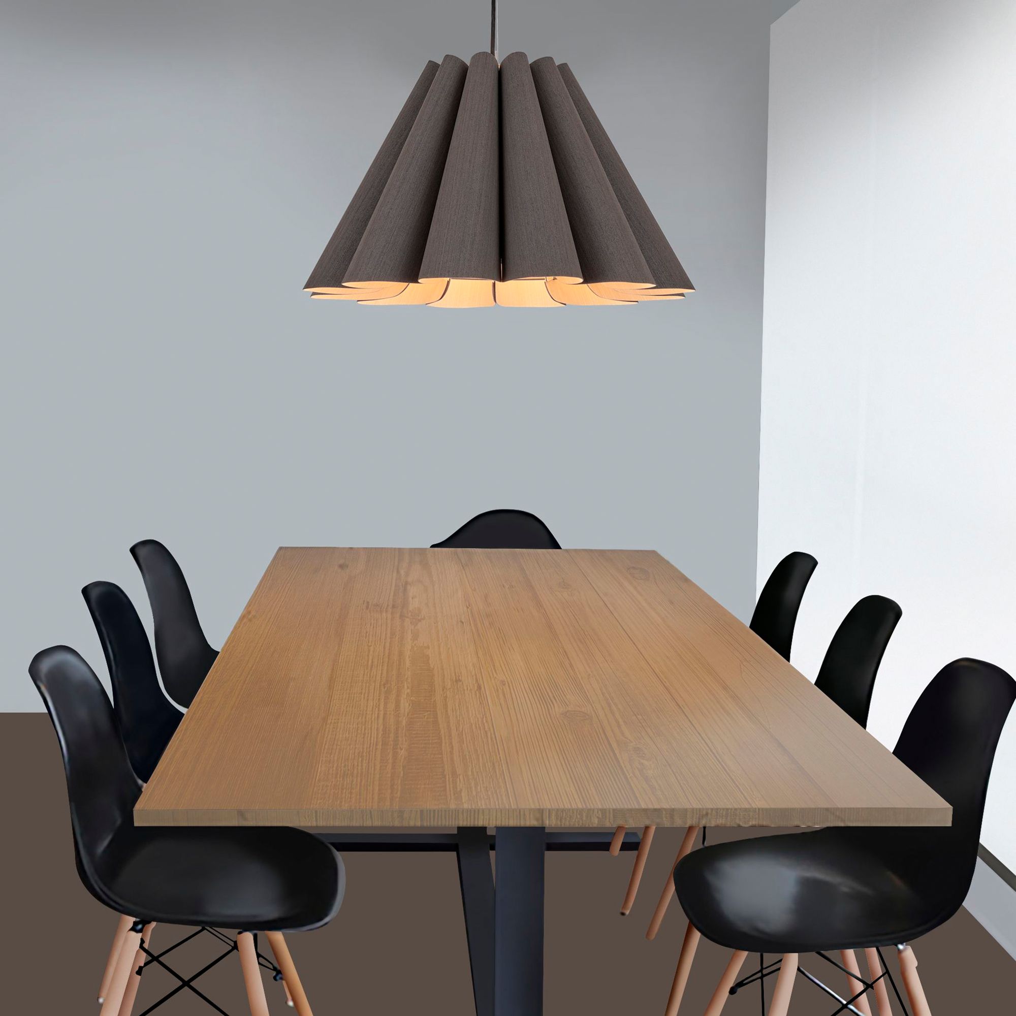 Image 4 Lora 22.8" Wide Ebony Pendant more views