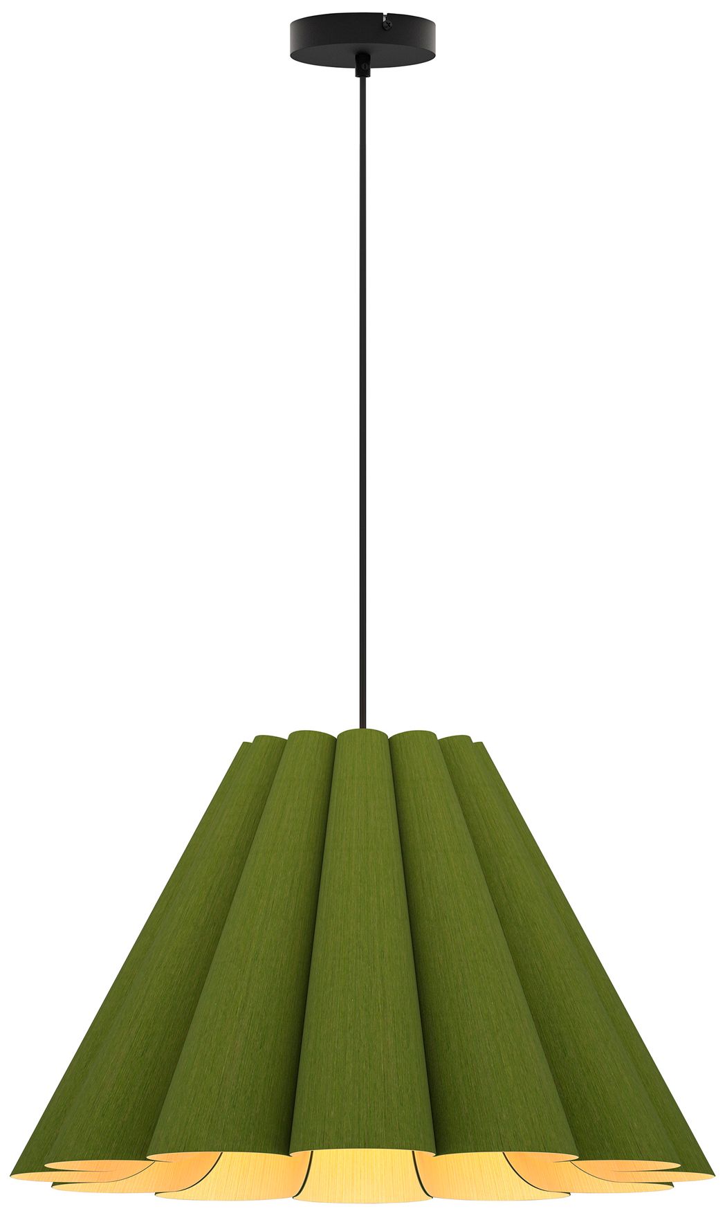 Lora 22.8" Wide Green Pendant