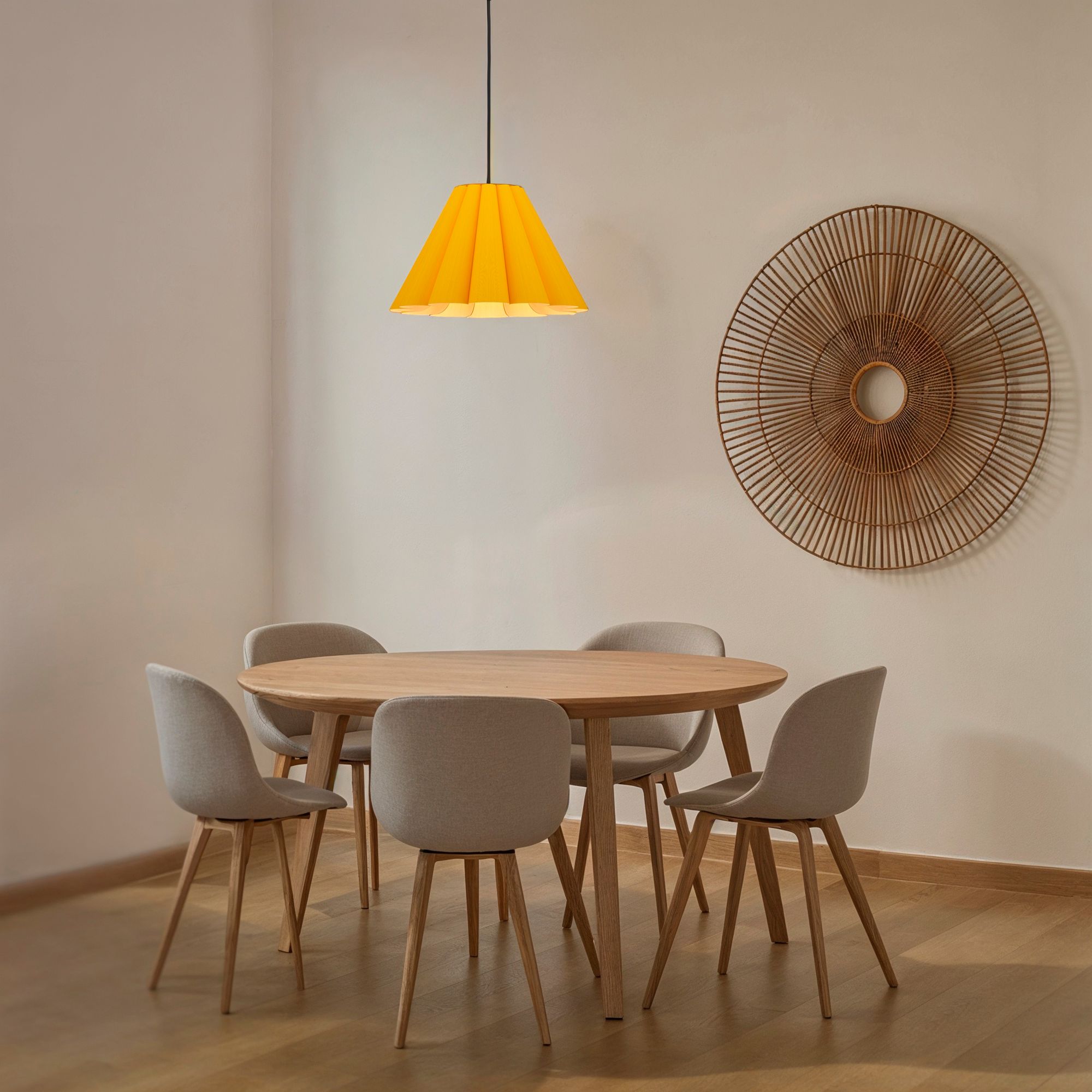 Image 3 Lora 22.8" Wide Ocher Pendant more views