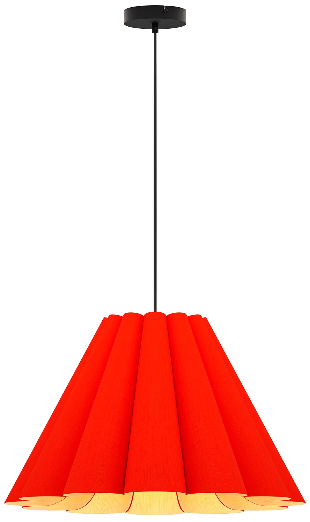 Lora 22.8" Wide Red Pendant