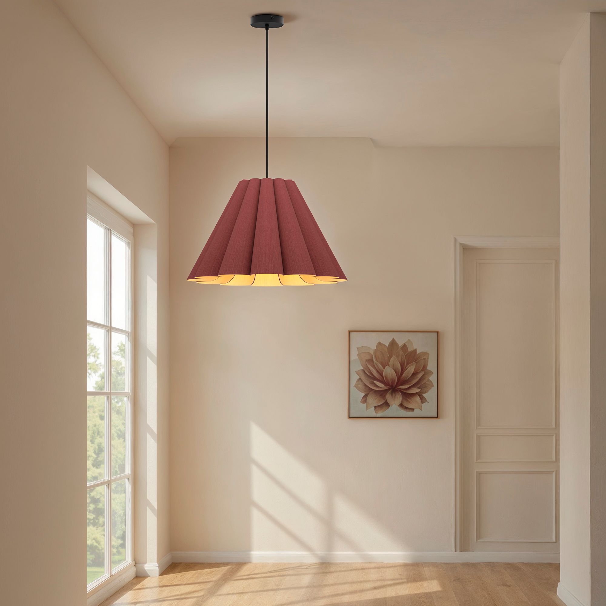 Image 3 Lora 22.8" Wide Violet Pendant more views