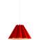 Lora Pendant WEP Light Collection - Black Finish - Red