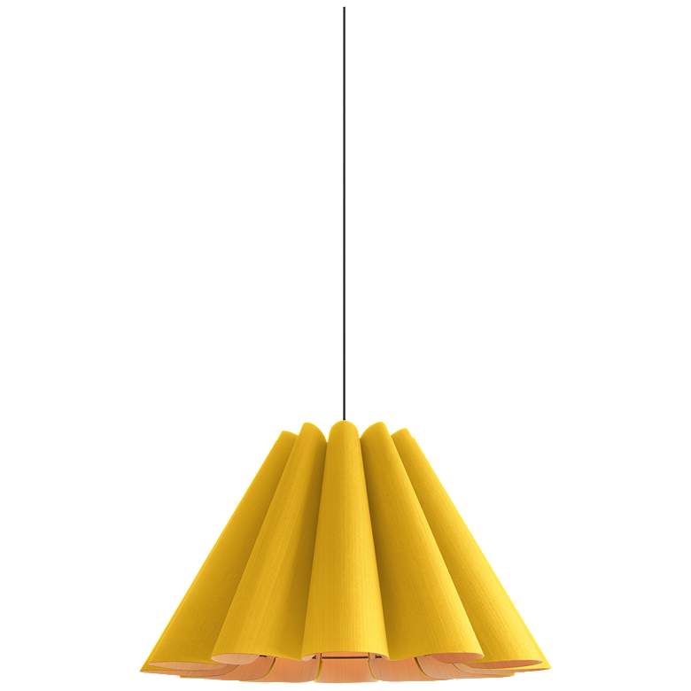 Image 1 Lora Pendant WEP Light Collection - Black Finish - Yellow