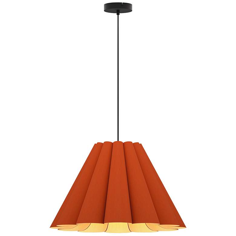 Image 1 Lora WEP Collection 14.3" Terracotta Pendant