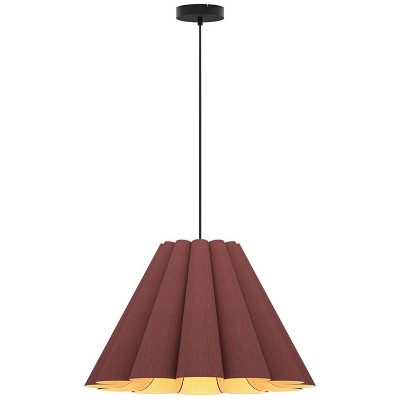 Image 1 Lora WEP Collection 14.3" Violet Pendant