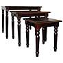 Lorelei 22" Wide Traditional Cherry Finish Nesting Tables Set of 3