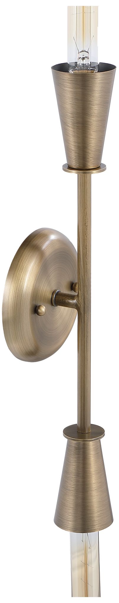 Image 4 Lorenzo 12" Natural 3-Light Wall Sconce more views