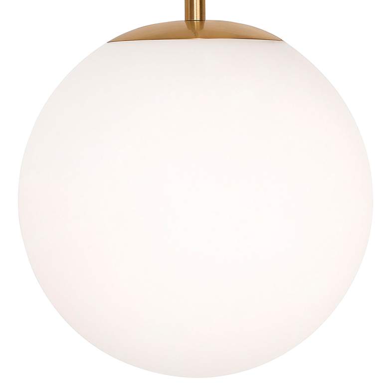 Image 2 Loretto 11 3/4" Wide Satin Brass Globe Mini Pendant more views