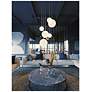 3_Loretto 27 1/4" Wide Satin Brass Multi-Light Pendant more views
