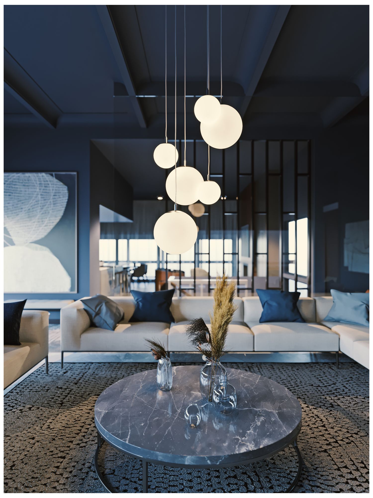 Image 2 Loretto Pendant - 7.1 in - Medium Base - 120V - Satin Nickel more views