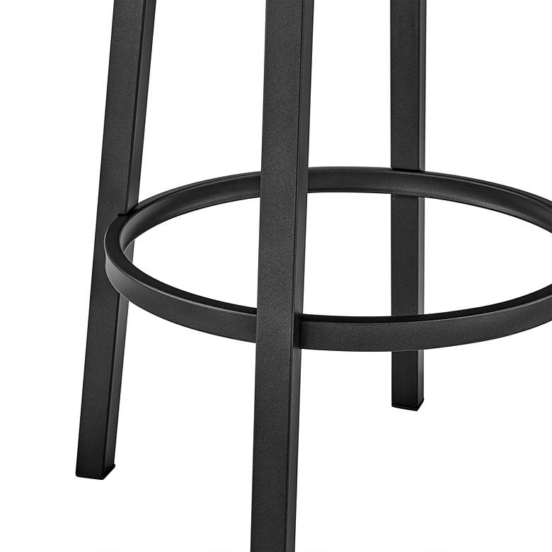 Image 4 Lorin 26" Black Faux Leather Swivel Counter Stool more views