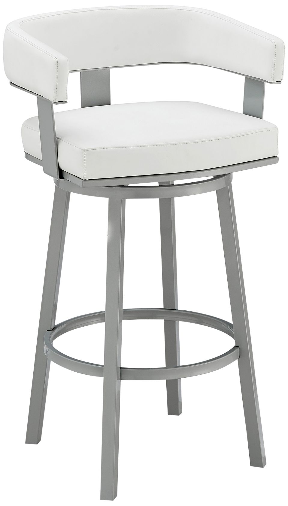 Silver metal 2024 bar stool