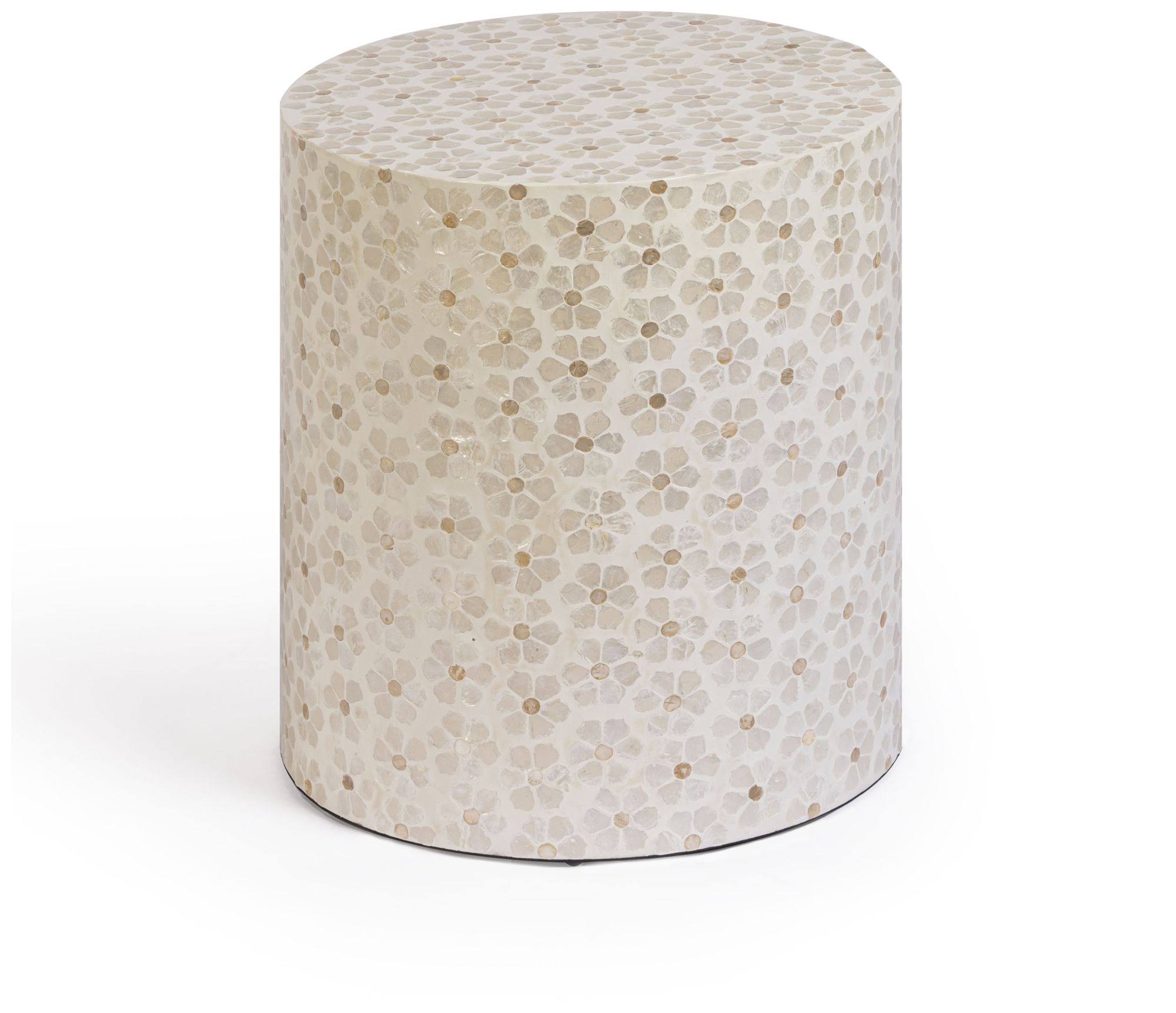 Image 2 Lorna Stool in Pearl Petal Capiz Shell Motif more views
