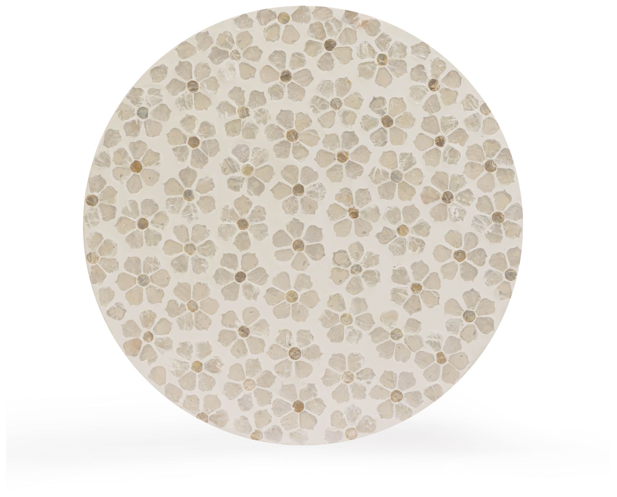 Image 3 Lorna Stool in Pearl Petal Capiz Shell Motif more views