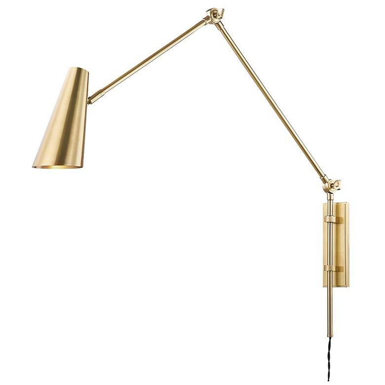 Image 1 Lorne 1 Light Wall Sconce W/Plug Brass