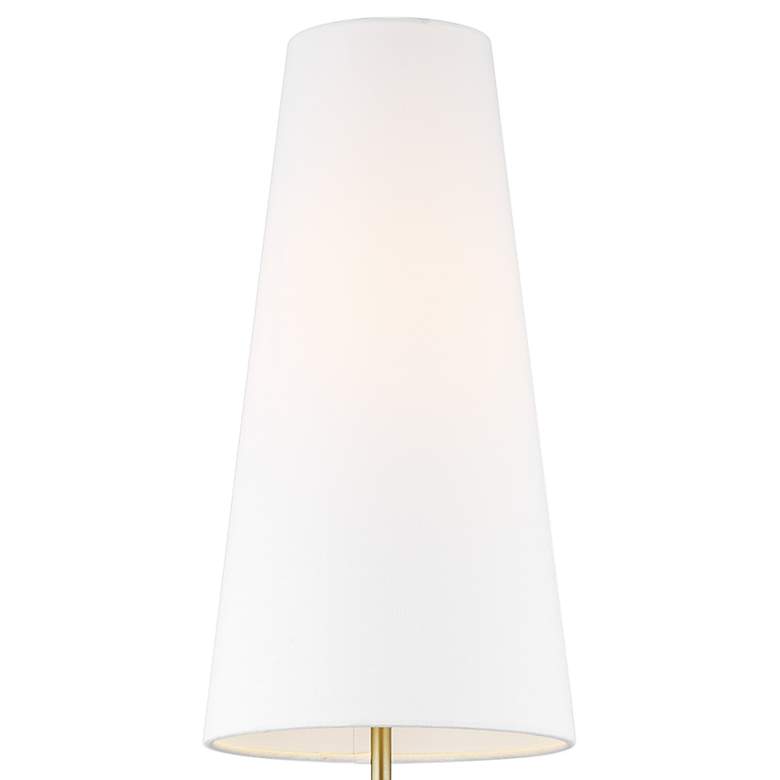 Image 2 Lorne Arctic White and Burnished Brass LED Table Lamp by Kelly Wearstler more views