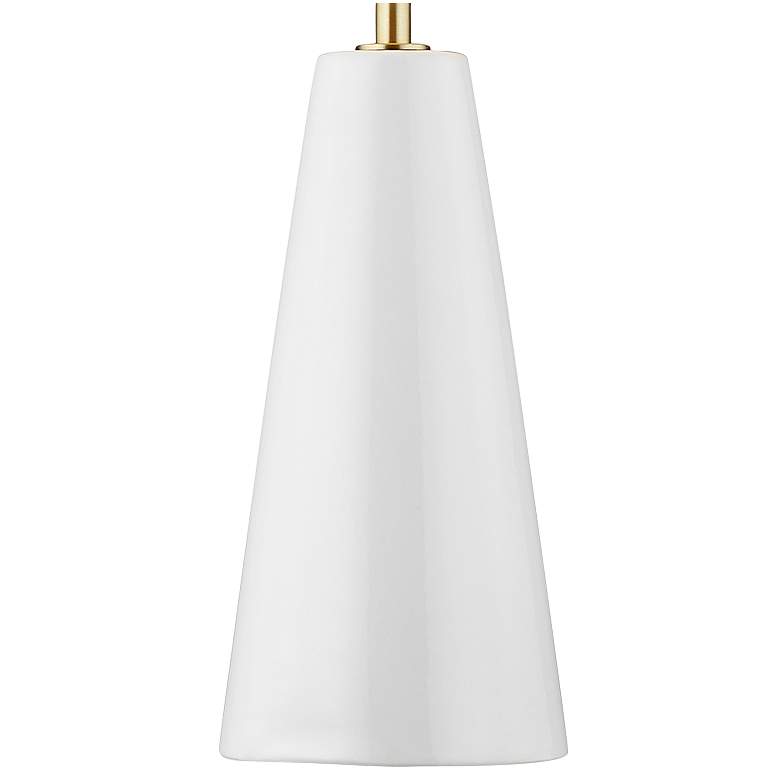Image 3 Lorne Arctic White and Burnished Brass LED Table Lamp by Kelly Wearstler more views