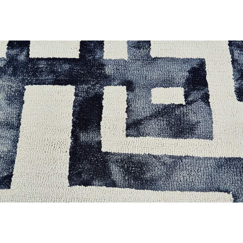 Image 4 Lorrain 6108568 5&#39;x8&#39; Black Ivory Greek Key Wool Area Rug more views