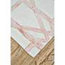 Thumbnail3 of Lorrain 6108571 2'x3' Blush Pink Ivory Geometric Area Rug more views