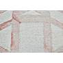 Thumbnail4 of Lorrain 6108571 2'x3' Blush Pink Ivory Geometric Area Rug more views