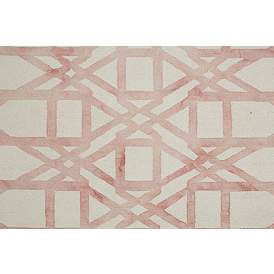 Image5 of Lorrain 6108571 2'x3' Blush Pink Ivory Geometric Area Rug more views