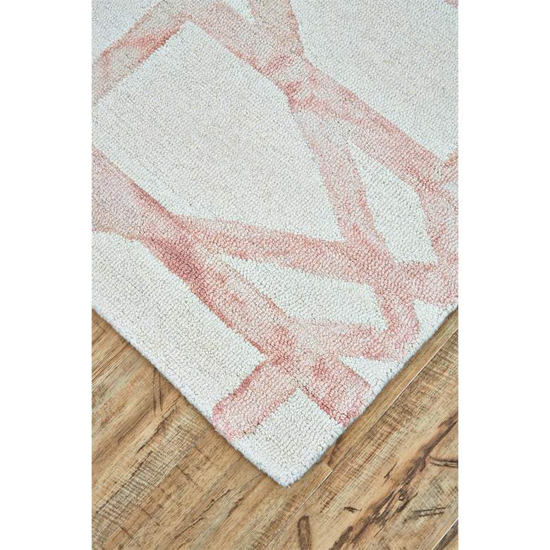 Image 3 Lorrain 6108571 5&#39;x8&#39; Blush Pink Ivory Geometric Area Rug more views