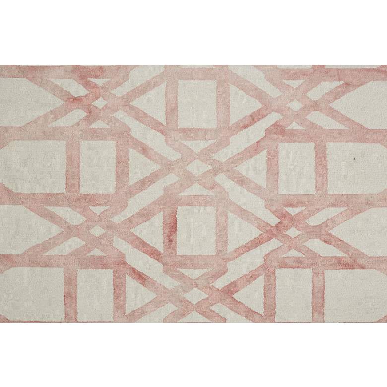 Image 5 Lorrain 6108571 5&#39;x8&#39; Blush Pink Ivory Geometric Area Rug more views