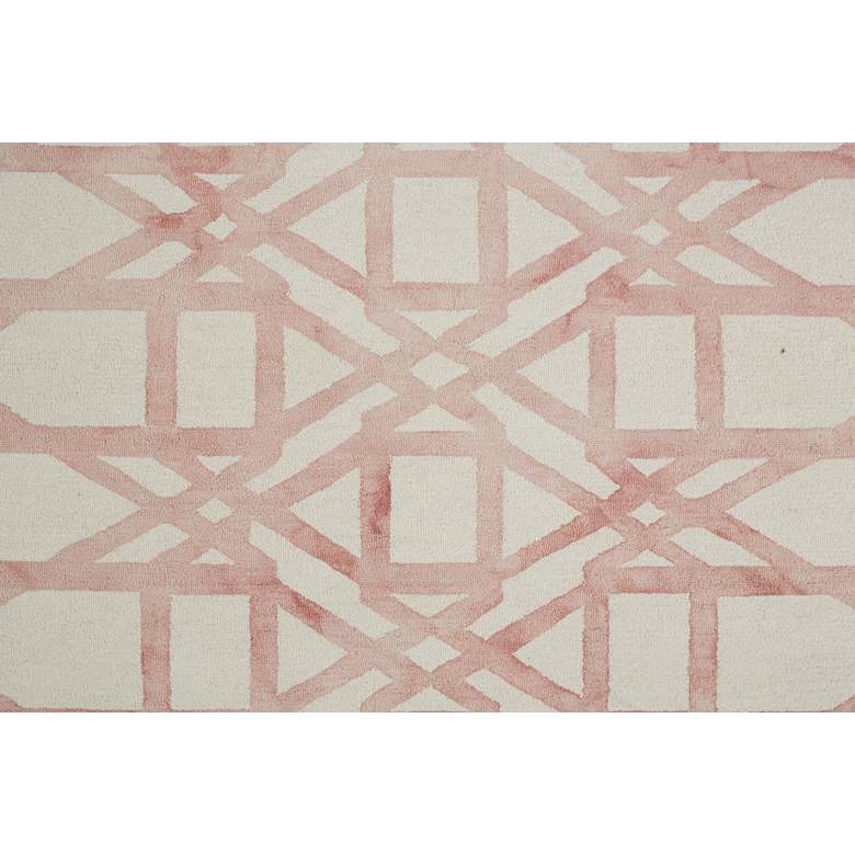 Image 5 Lorrain 6108571 5'x8' Blush Pink Ivory Geometric Area Rug more views
