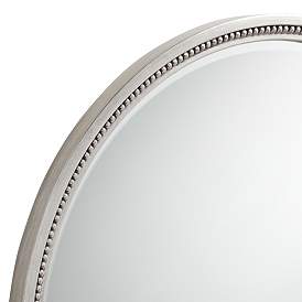 Image3 of Lorraine Silver 32 3/4" Round Beaded Trim Wall Mirror more views