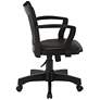 Lorson Black Adjustable Swivel Wood Bankers Chair