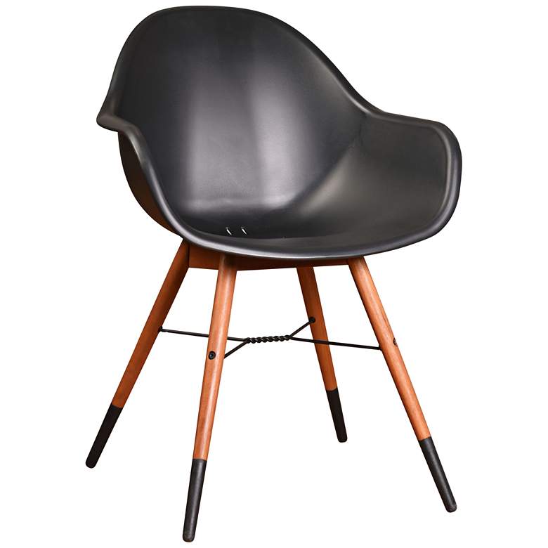 Image 2 Los Altos Deluxe Black Shell 4-Piece Patio Armchair Set more views