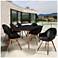 Los Altos Deluxe Black Shell 9-Piece Patio Dining Set