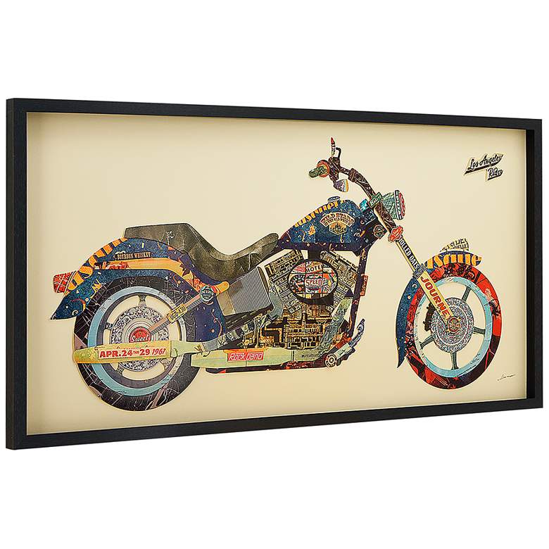 Image 4 Los Angeles Rider 48" Wide Collage Framed Wall Art more views