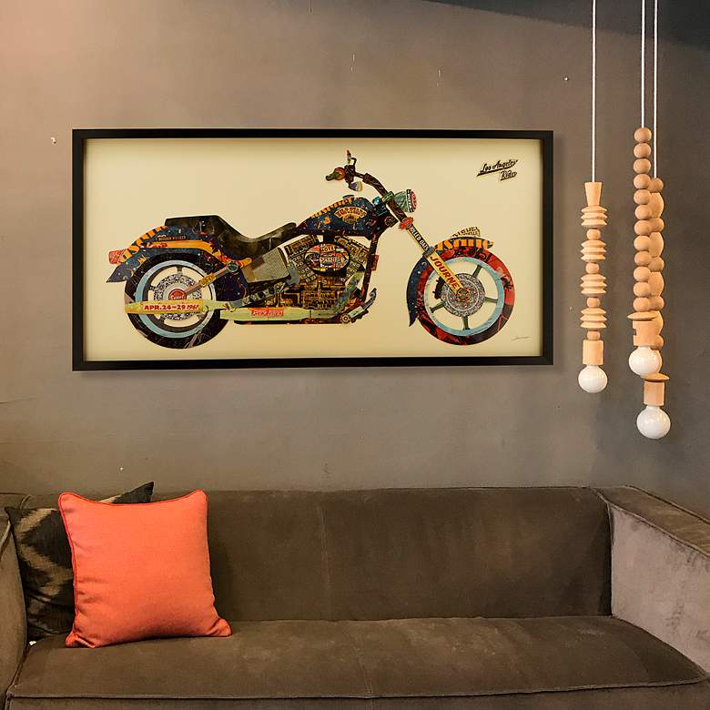 Image 5 Los Angeles Rider 48" Wide Collage Framed Wall Art more views