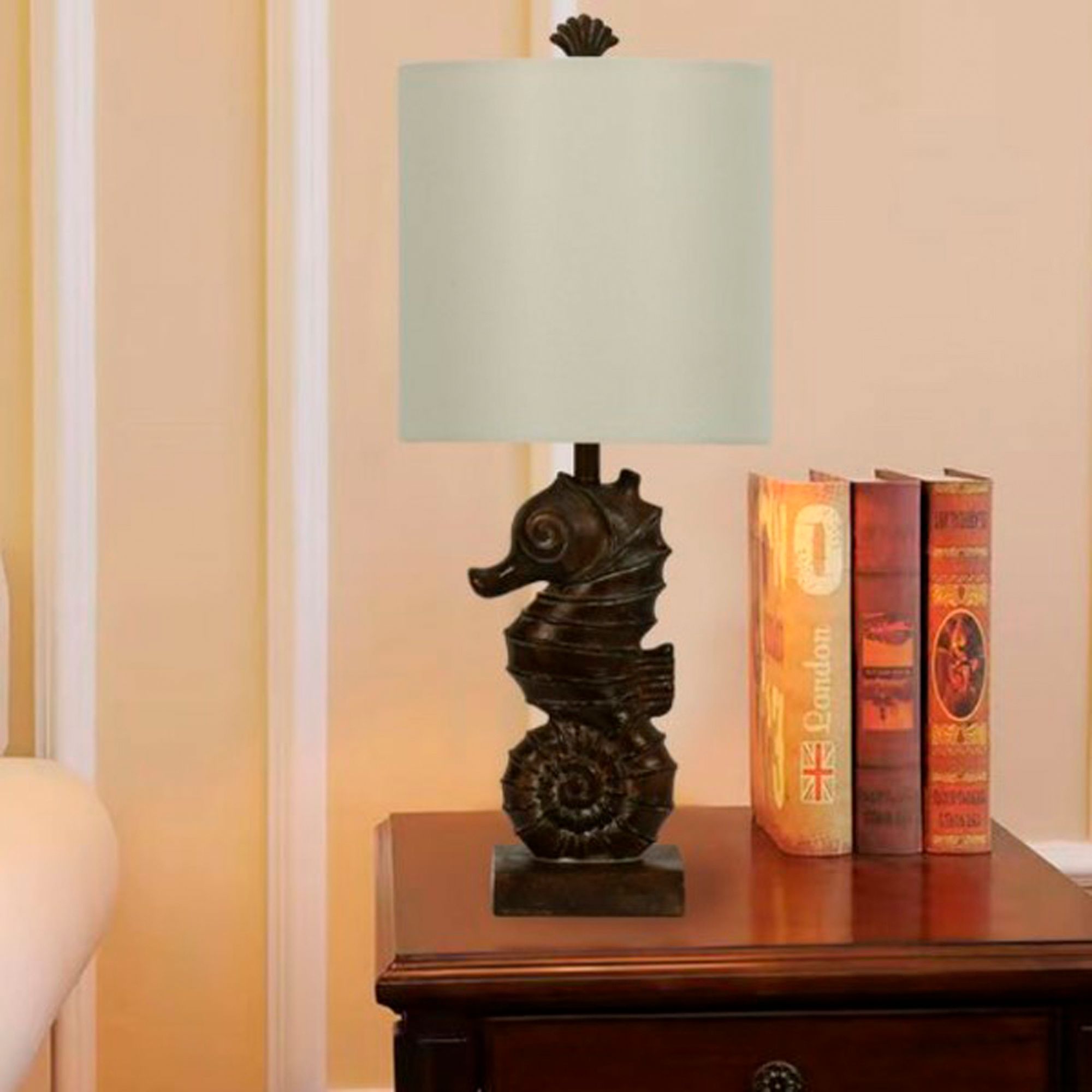 Image 3 Los Osos Coastal Brown Seahorse Accent Table Lamps Set of 2 more views