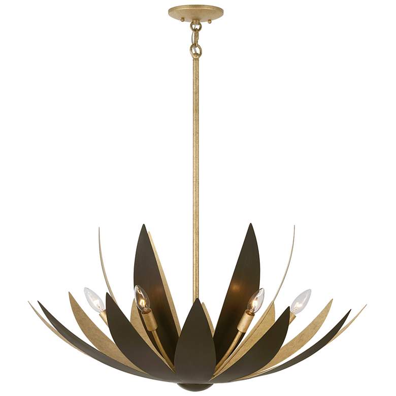 Image 1 Loto 6-Light Pendant in Centura and Burnished Gold by Breegan Jane