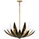 Loto 6-Light Pendant in Centura and Burnished Gold by Breegan Jane