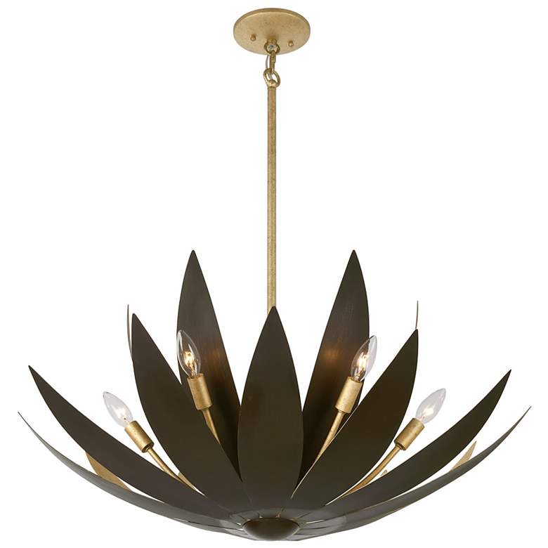 Image 3 Loto 6-Light Pendant in Centura and Burnished Gold by Breegan Jane more views
