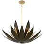 3_Loto 6-Light Pendant in Centura and Burnished Gold by Breegan Jane more views