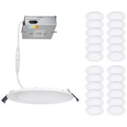 Lotos 4&quot; Round 5-CCT Selectable LED Recessed Kits Set of 24