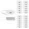 Lotos 4" White Round Adjustable LED Recessed Kits Set of 24