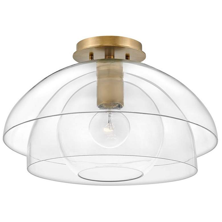 Image 1 Lotus 16"W Heritage Brass Ceiling Light by Hinkley Lighting