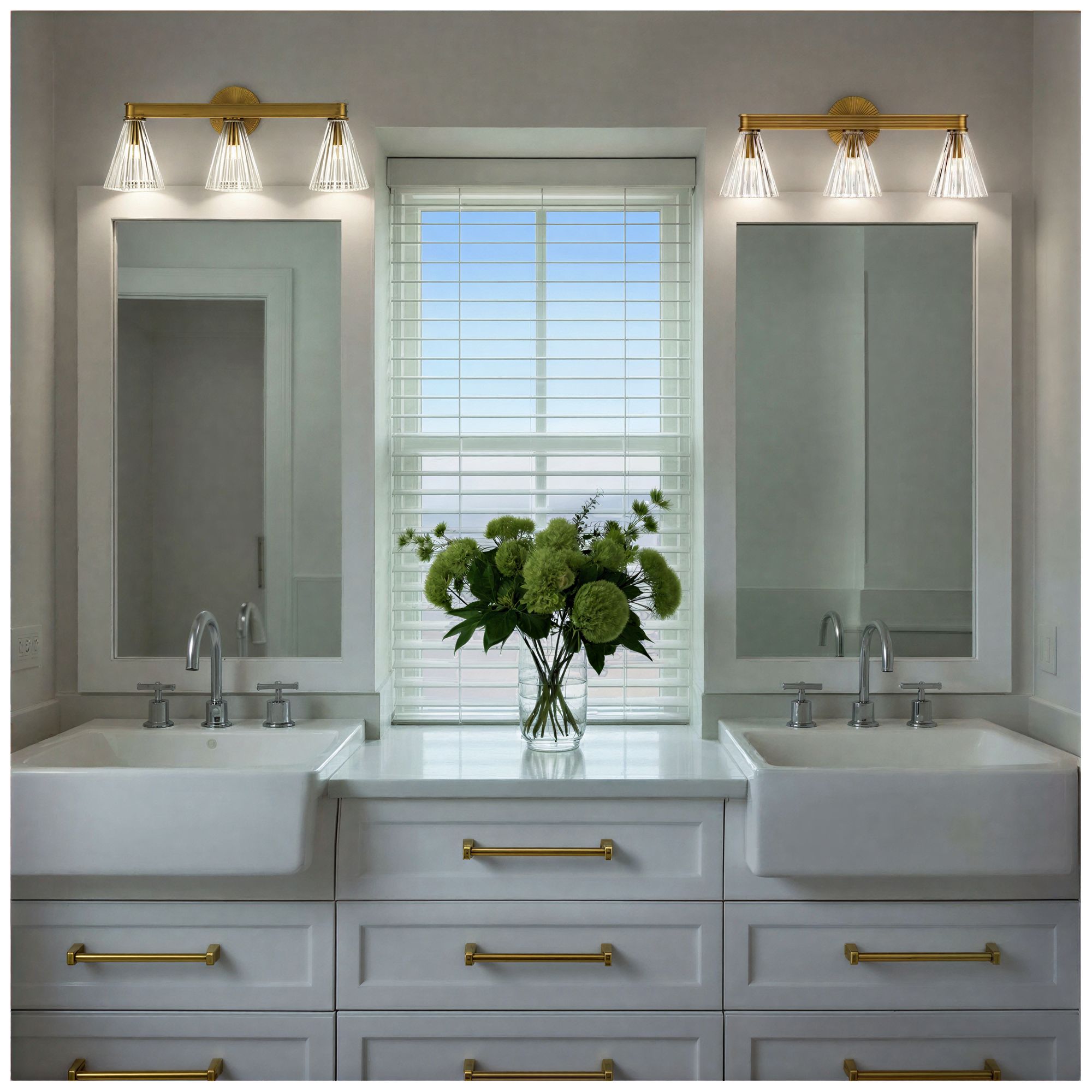 Image 6 Lotus 23.5'' Luxe Gold Bathroom Vanity more views