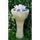 Lotus 42" High Patio Bubbler Fountain with LED Light
