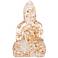 Lotus Alley Gold Flake Glass 5 1/2" High Guanyin Figurine