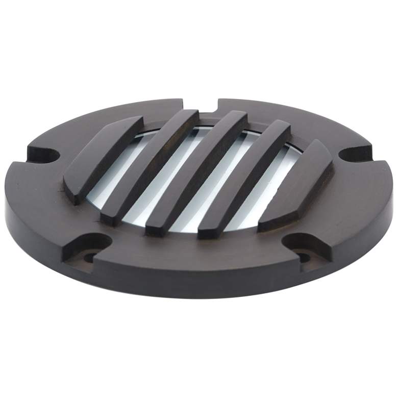 Image 1 Lou Bronze Louvered Cover for In-Ground Well Light
