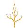 Loucinda 21 3/4"W Gold Leaf Tree-Shaped 9-Light Chandelier