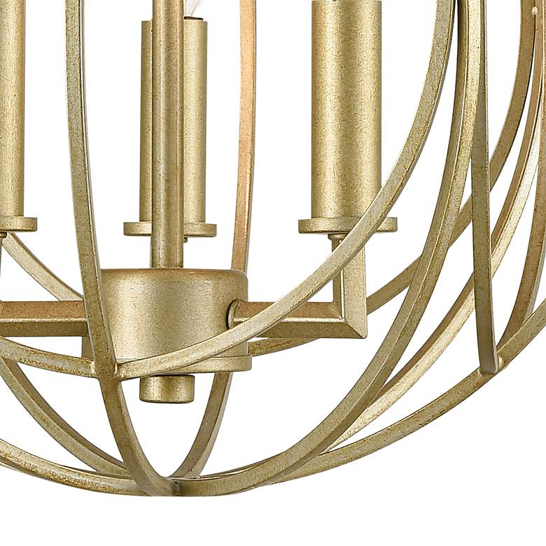 Image 5 Loughton 14" Wide 3-Light Chandelier - Golden Silver more views